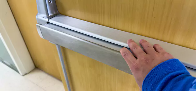 Installing a Push Bar on a Door Little Elm
